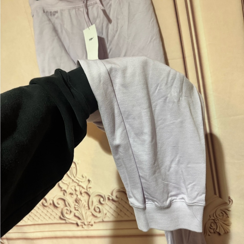 Nike Yoga Women's French Terry Jogger Sweatpants Plum Fog Pink Size 2X Soft Luxe - Picture 5 of 9